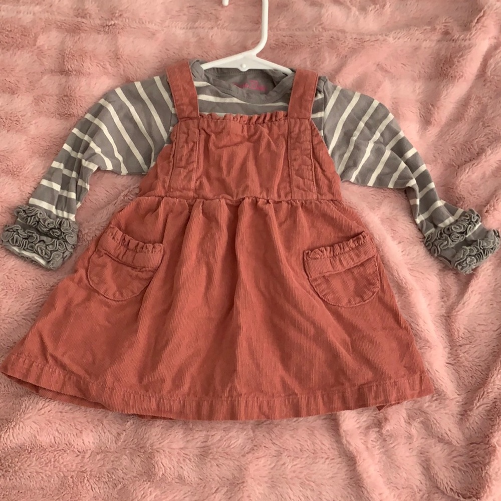 Girls fall dress set